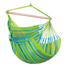 LA SIESTA Domingo Lime Hammock Chair – Kingsize Weather-Resistant Hammock Chair