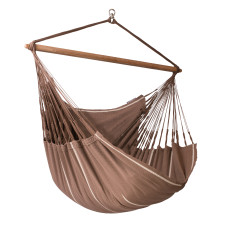LA SIESTA Habana Chocolate Hammock Chair – Kingsize Organic Cotton Hammock Chair