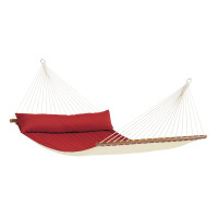 LA SIESTA Alabama Red Pepper Hammock – Kingsize Padded Spreader Bar Hammock