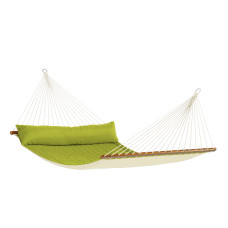 LA SIESTA Alabama Avocado Hammock – Kingsize Padded Spreader Bar Hammock
