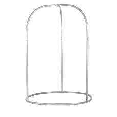 LA SIESTA Romano Silver Hammock Chair Stand – Powder-Coated Steel Hammock Chair Stand