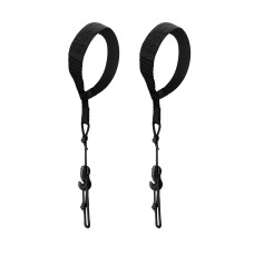 LA SIESTA Hammock Suspension Kit - 2Rope Black Suspension Set for Tree & Pole
